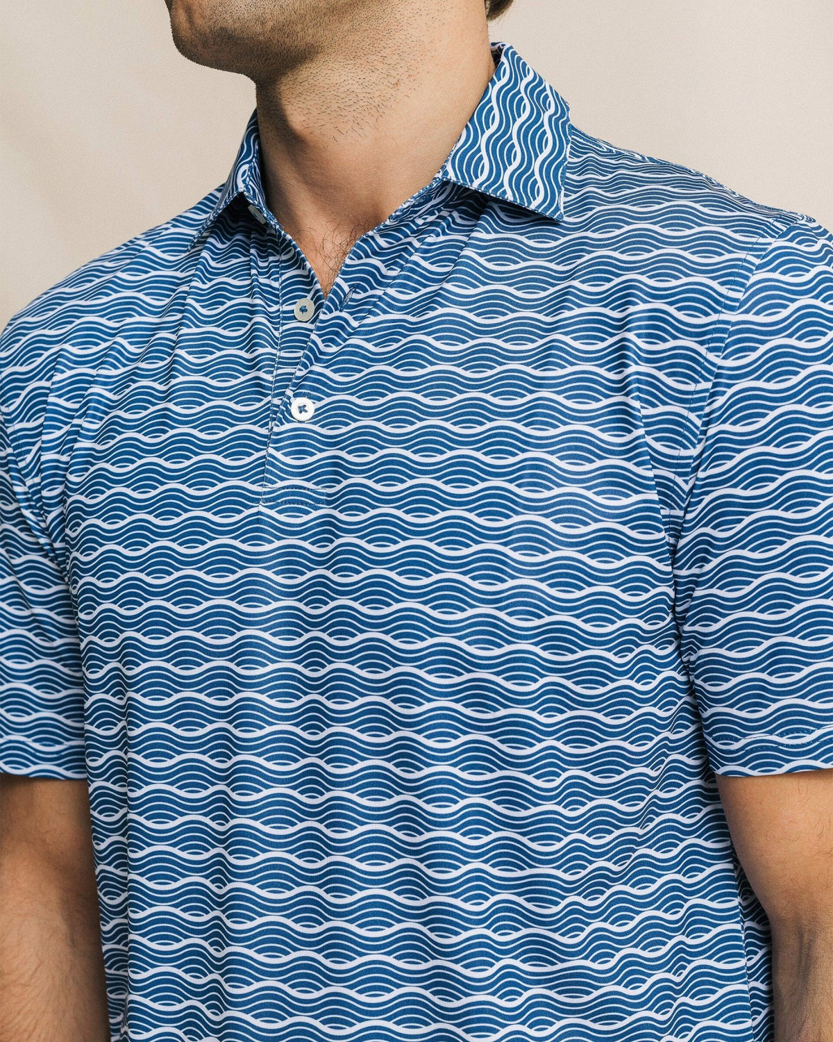 Driver Ocean Echo Printed Polo