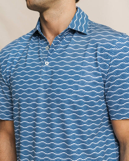 Driver Ocean Echo Printed Polo