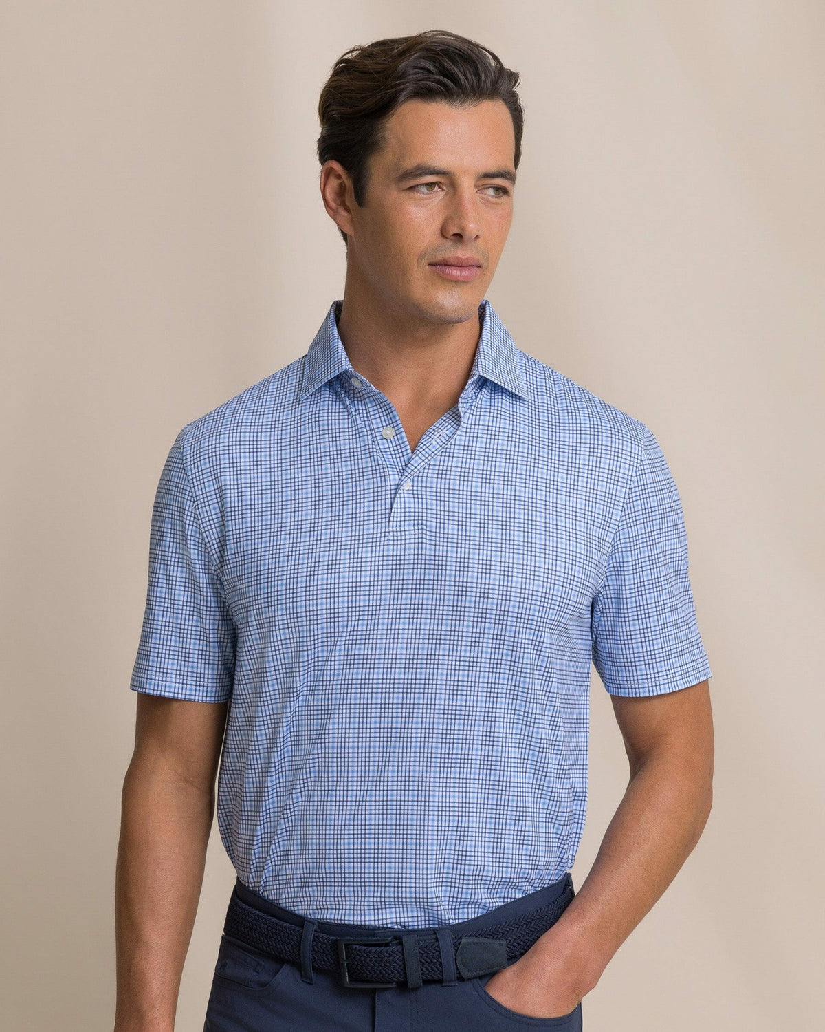 Driver Surfside Retreat Plaid Polo