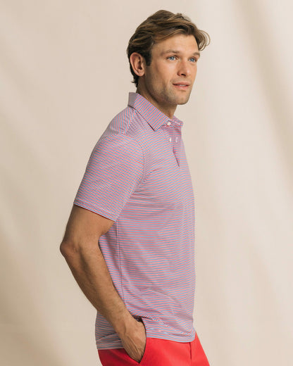 Pelican Landing Stripe Performance Polo