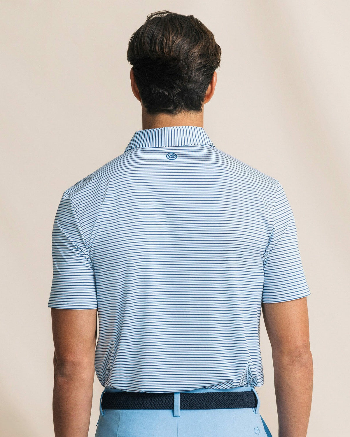 Pelican Landing Stripe Performance Polo