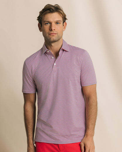 Pelican Landing Stripe Performance Polo