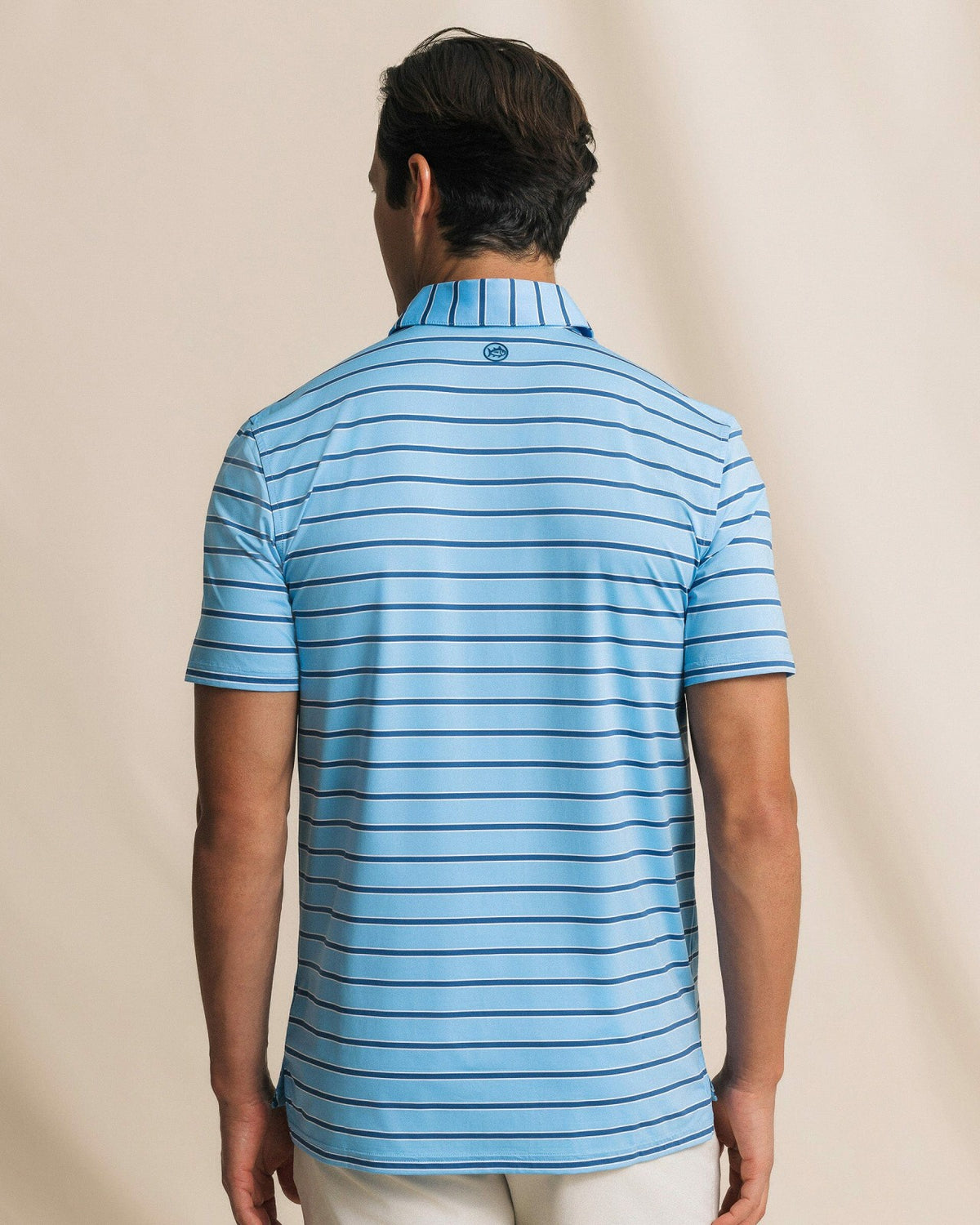 Moonlight Bay Stripe Performance Polo