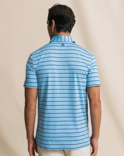 Moonlight Bay Stripe Performance Polo