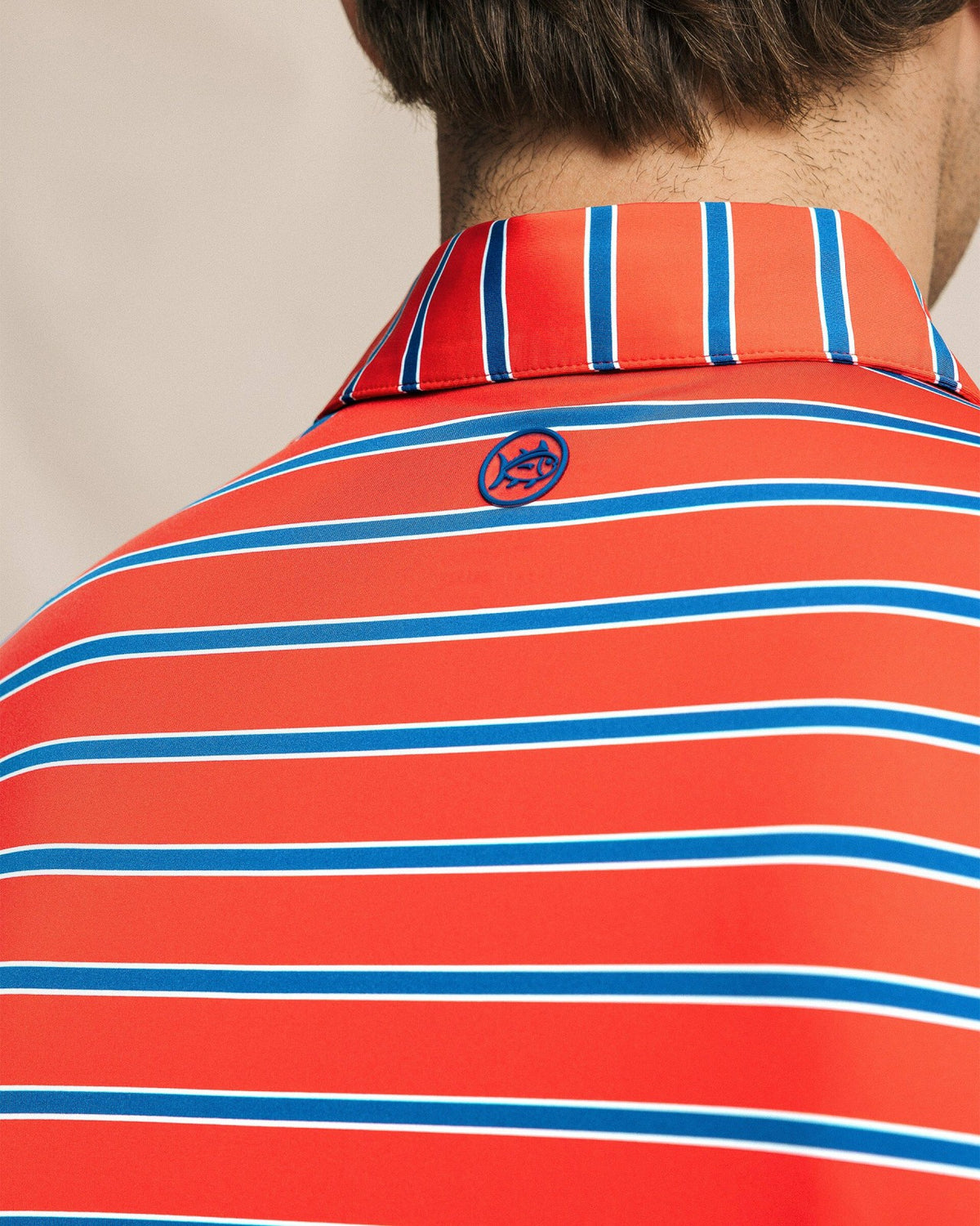 Moonlight Bay Stripe Performance Polo
