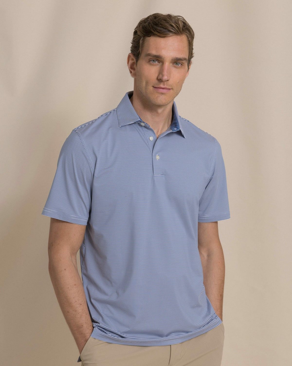 Meadowbrook Stripe Performance Polo
