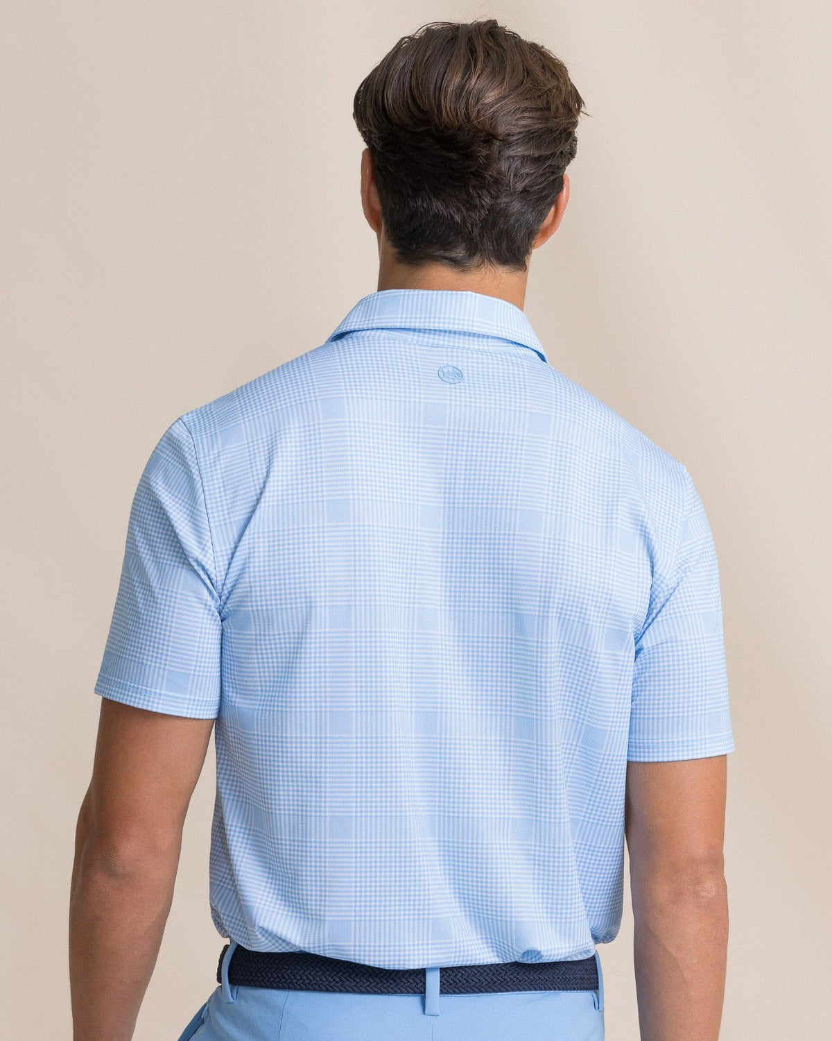 Driver Coral Key Plaid Printed Polo