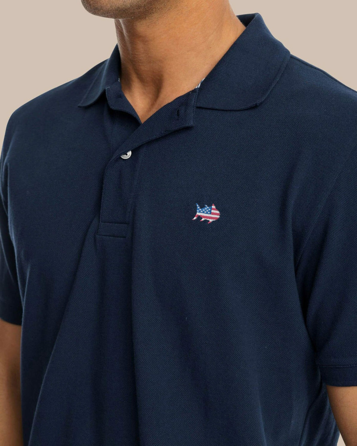 USA Flag Skipjack Polo