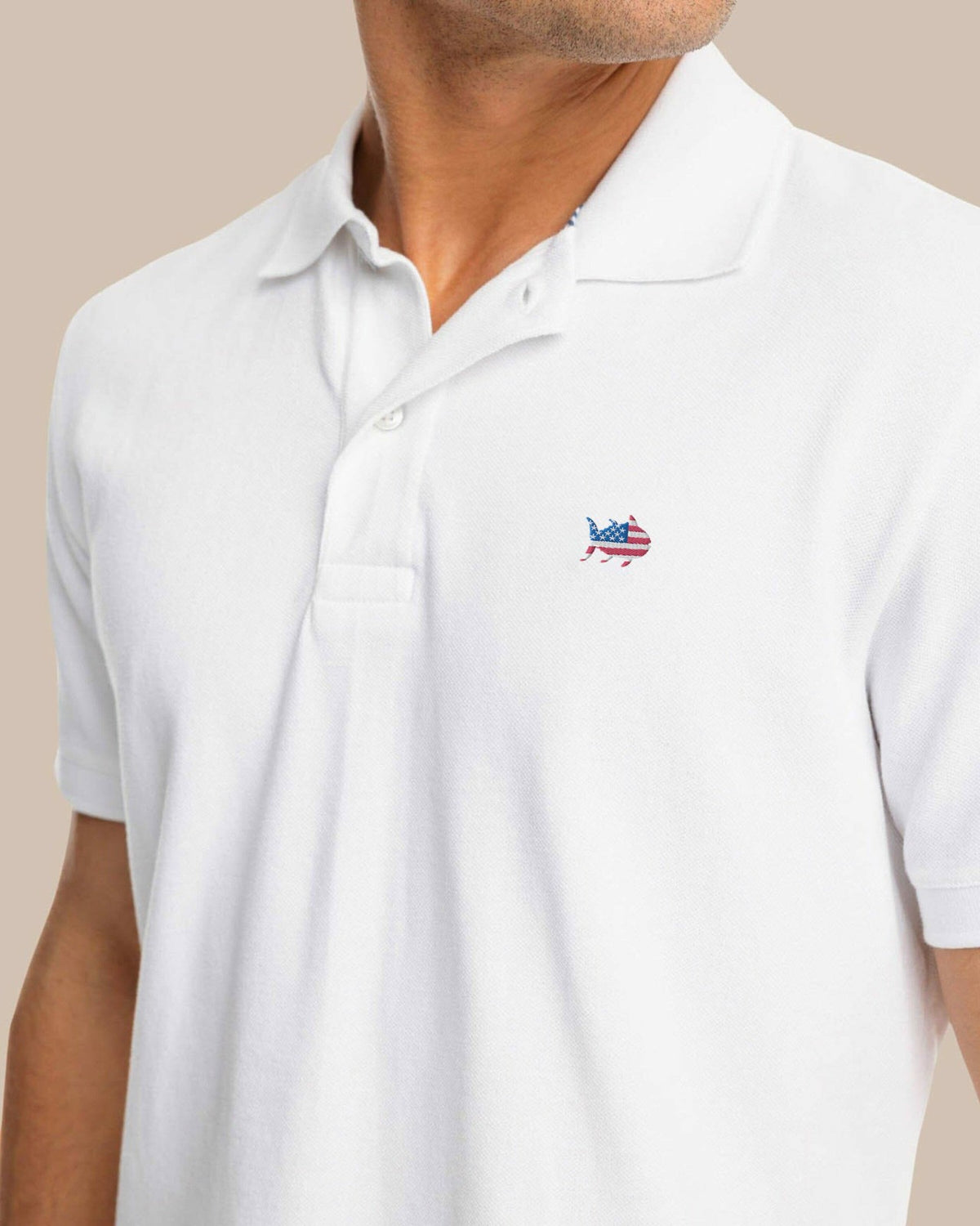 USA Flag Skipjack Polo