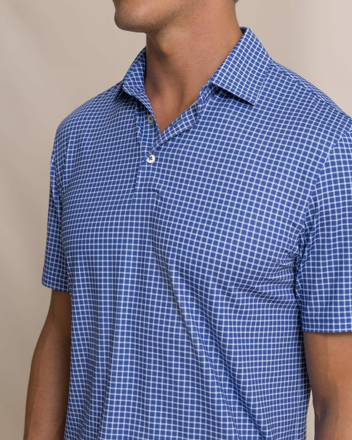 Driver Dunes Edge Plaid Polo