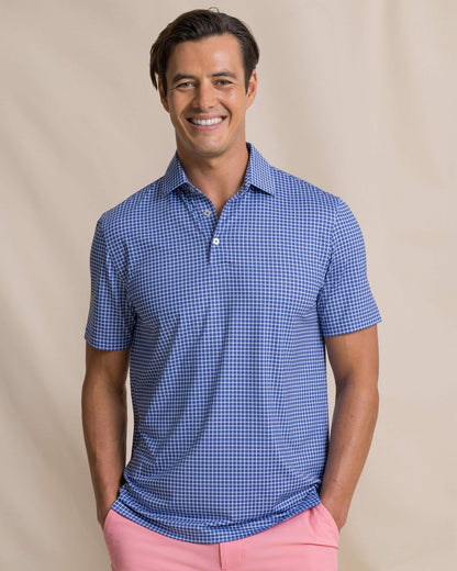 Driver Dunes Edge Plaid Polo