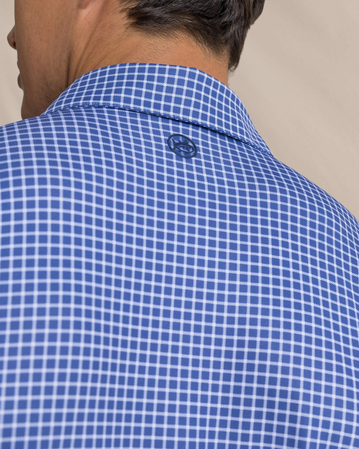 Driver Dunes Edge Plaid Polo