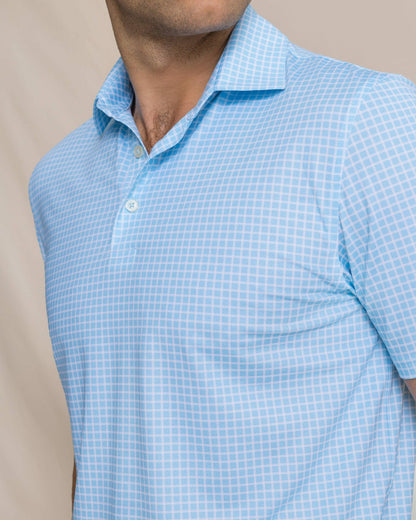 Driver Dunes Edge Plaid Polo