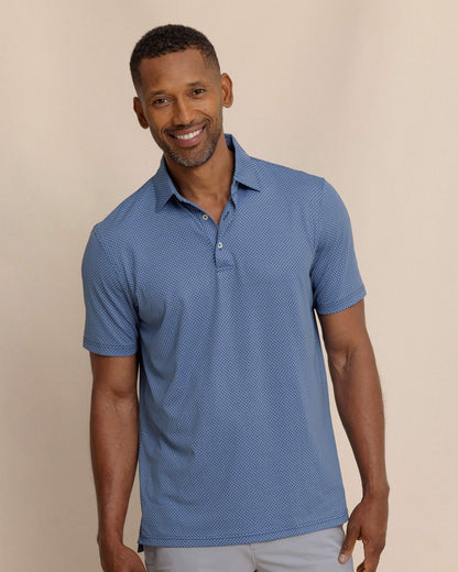 Driver Coastal Geo Printed Polo