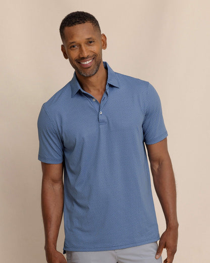Driver Coastal Geo Printed Polo