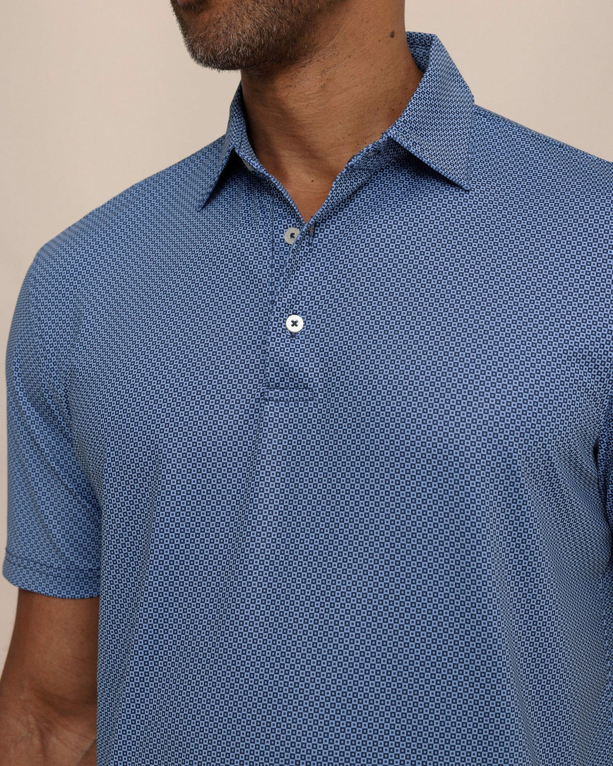 Driver Coastal Geo Printed Polo