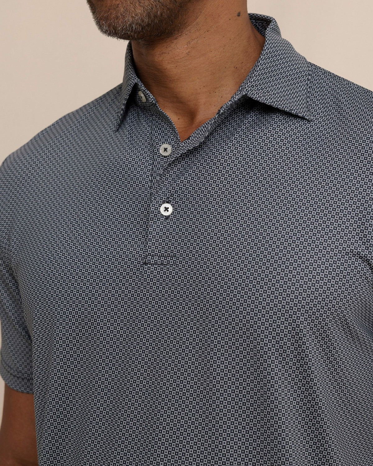 Driver Coastal Geo Printed Polo
