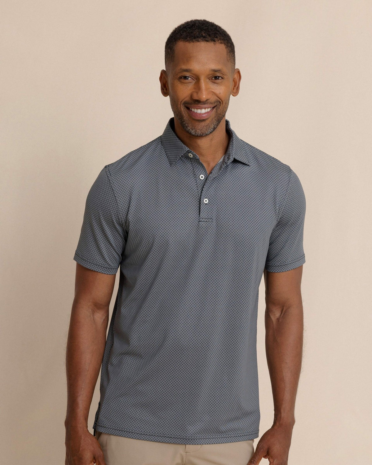 Driver Coastal Geo Printed Polo