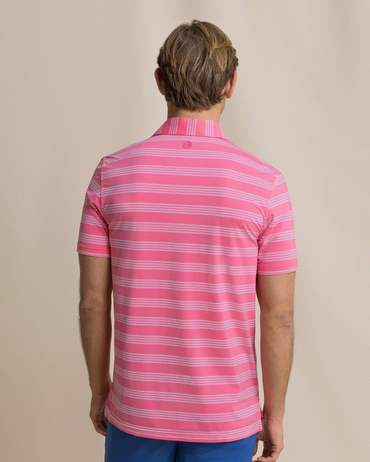 Dune Crest Stripe Performance Polo