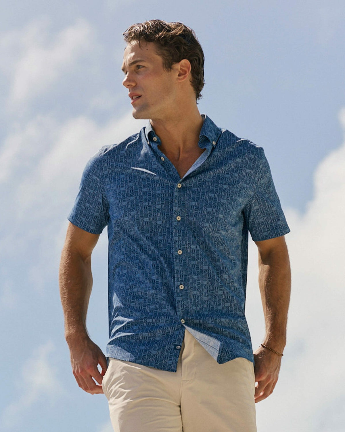 ST Nautical Flags Short Sleeve Sport Shirt