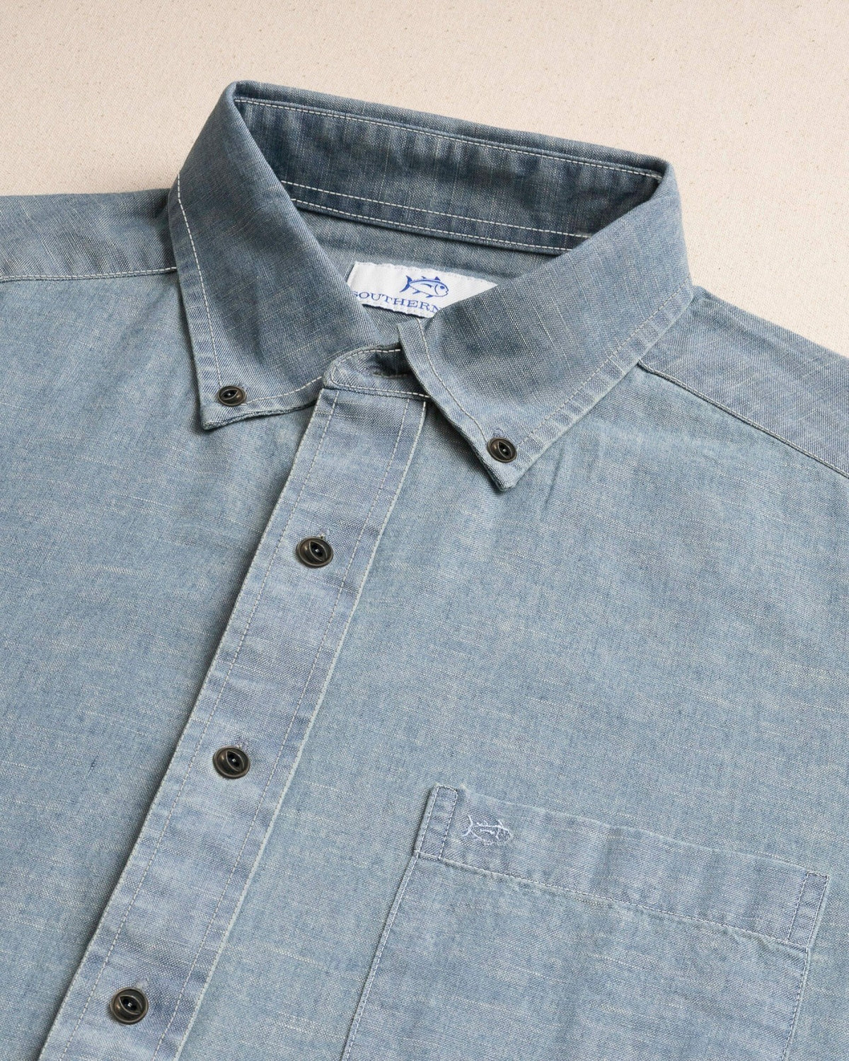 Sandy Beach Chambray Sport Shirt