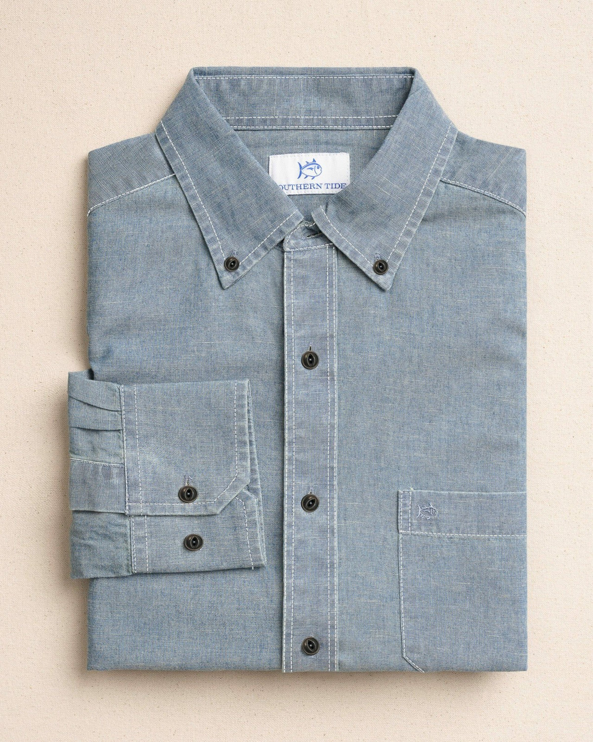 Sandy Beach Chambray Sport Shirt