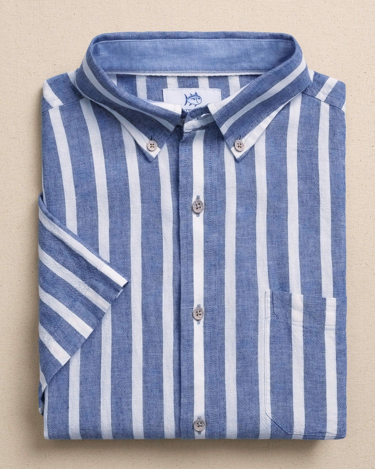Seamark Stripe Short Sleeve Sport Shirt