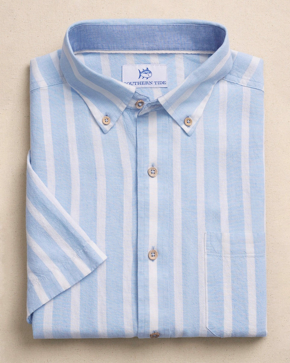 Seamark Stripe Short Sleeve Sport Shirt