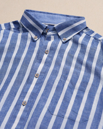 Seamark Stripe Short Sleeve Sport Shirt