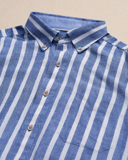 Seamark Stripe Short Sleeve Sport Shirt