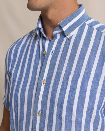 Seamark Stripe Short Sleeve Sport Shirt