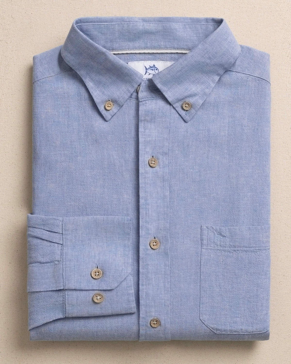 Sunset Ridge Linen Rayon Solid Sport Shirt