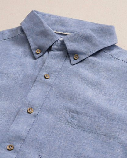 Sunset Ridge Linen Rayon Solid Sport Shirt