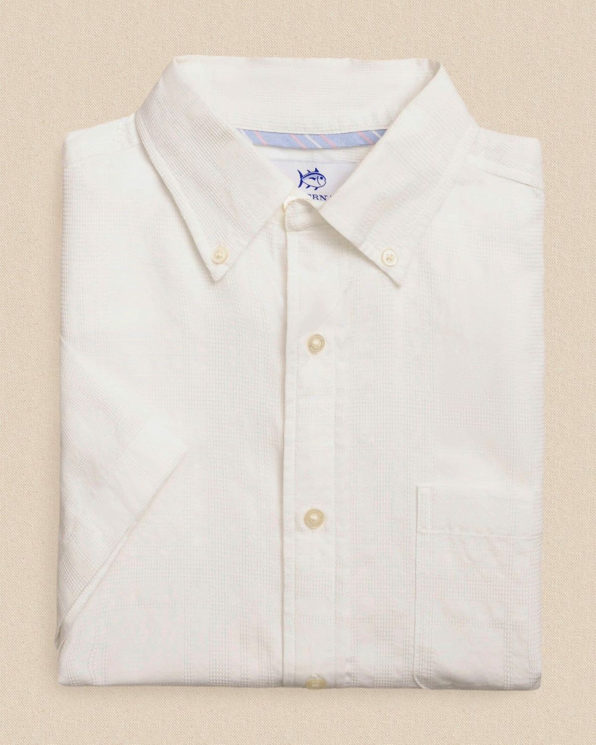 Fort Fisher Textured Short Sleeve Sport Shirt