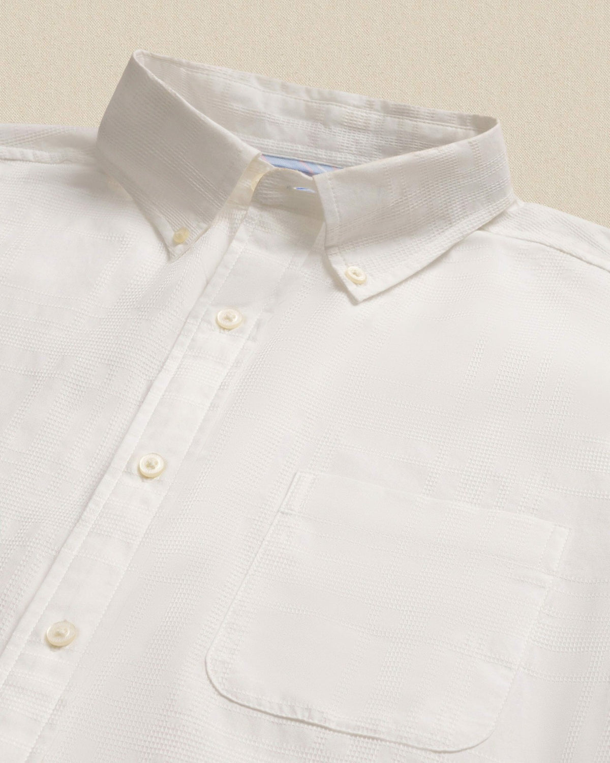 Fort Fisher Textured Short Sleeve Sport Shirt