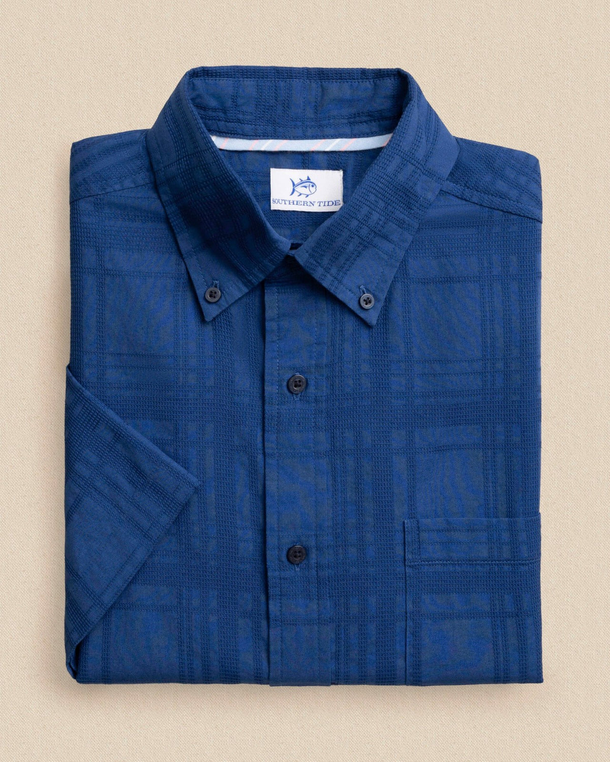Fort Fisher Textured Short Sleeve Sport Shirt