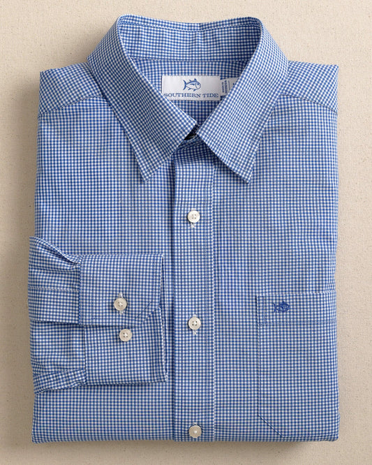 Charleston Parkwood Micro-Gingham Sport Shirt