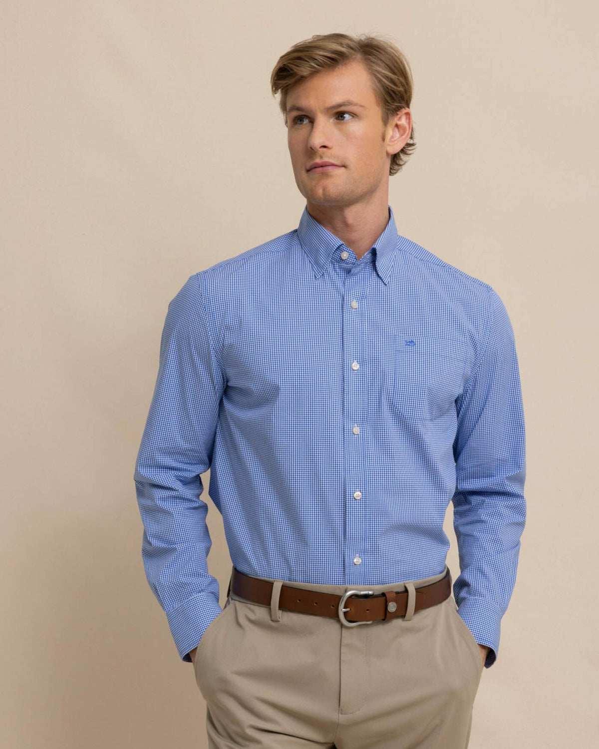 Charleston Parkwood Micro-Gingham Sport Shirt
