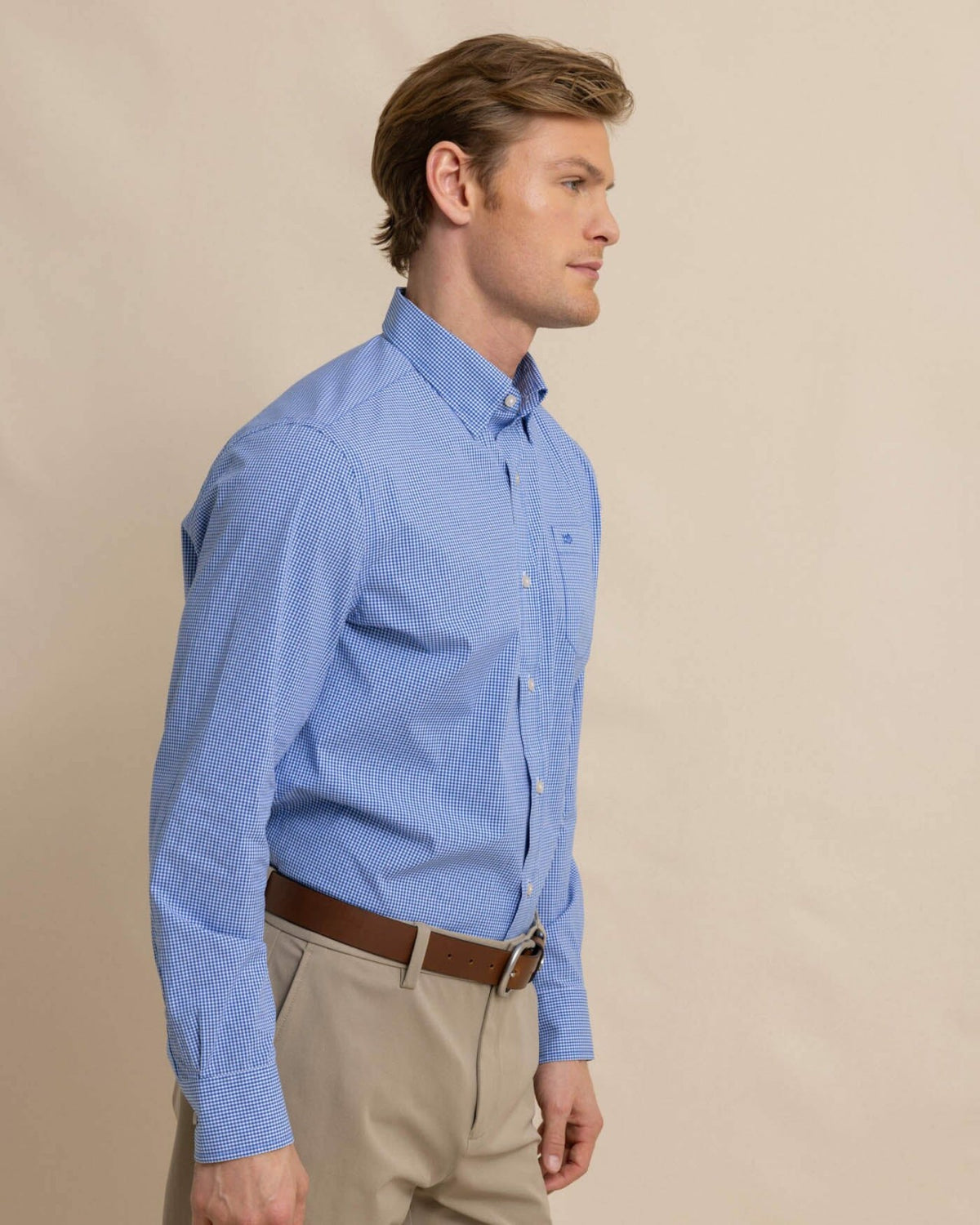 Charleston Parkwood Micro-Gingham Sport Shirt