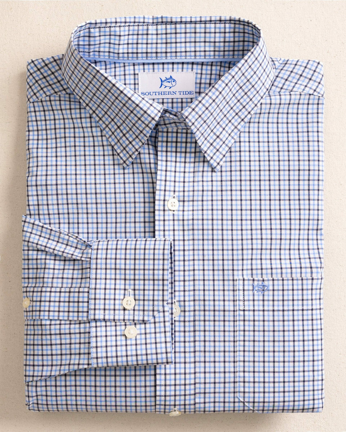 Charleston Summerton Plaid Sport Shirt - Blue