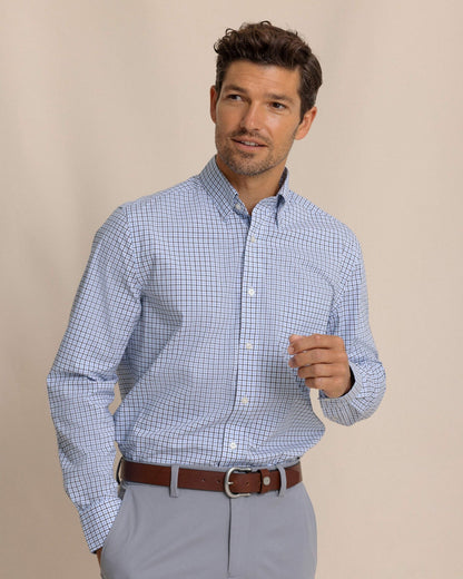 Charleston Summerton Plaid Sport Shirt - Blue