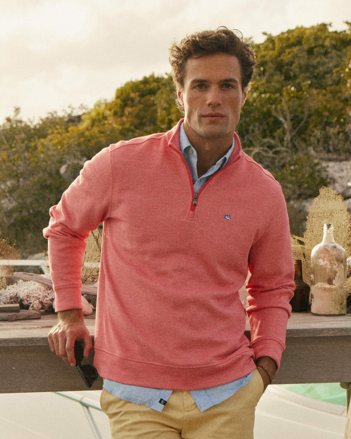 Sandy Cove Pique Quarter Zip