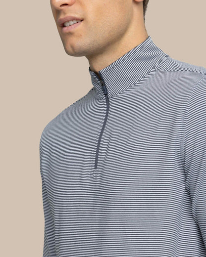 Cruiser Micro-Stripe Heather Quarter Zip