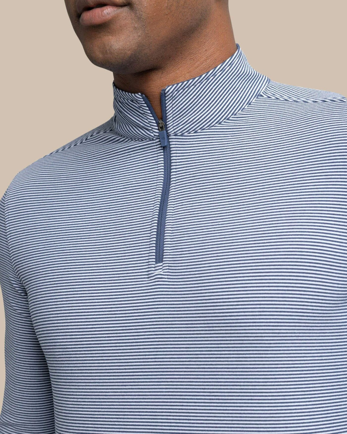 Cruiser Micro-Stripe Heather Quarter Zip