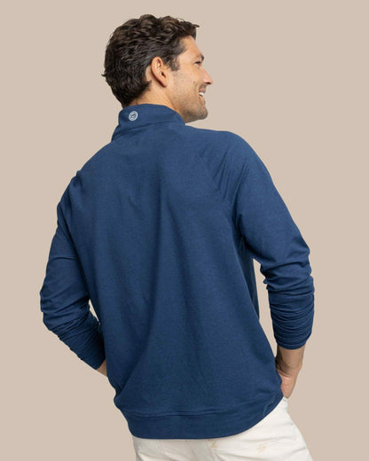 USA Flag Skipjack Cruiser Heather Quarter Zip