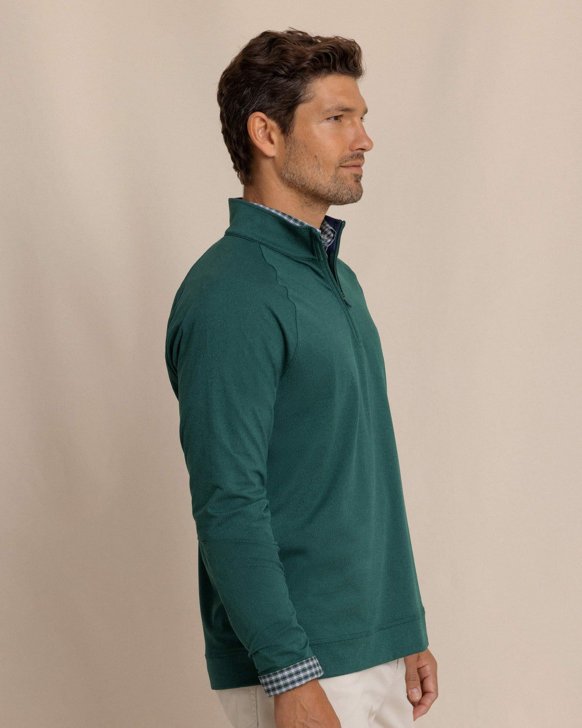 Cruiser Heather Quarter Zip Pullover - Green