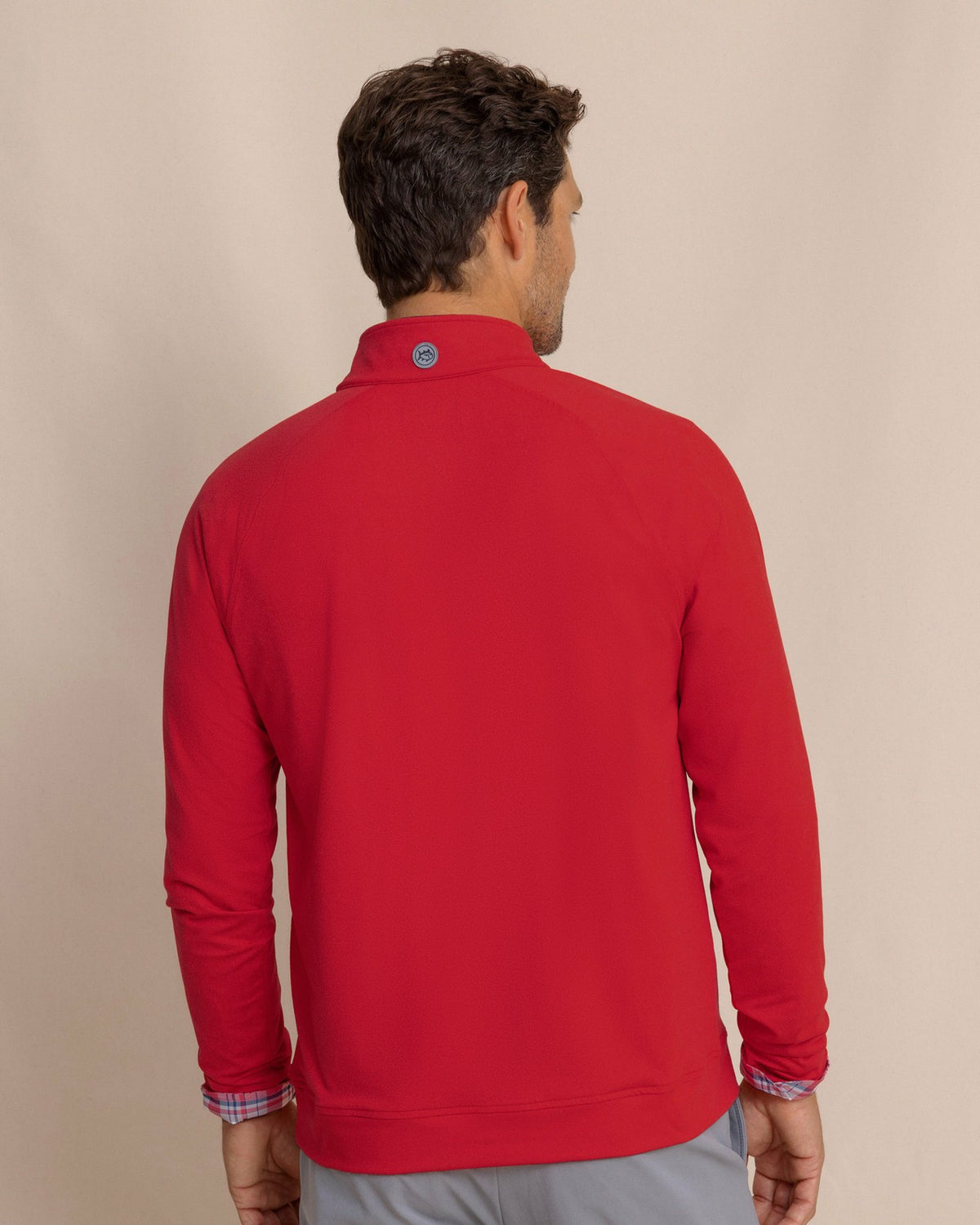 Cruiser Heather Quarter Zip Pullover - Crab Red