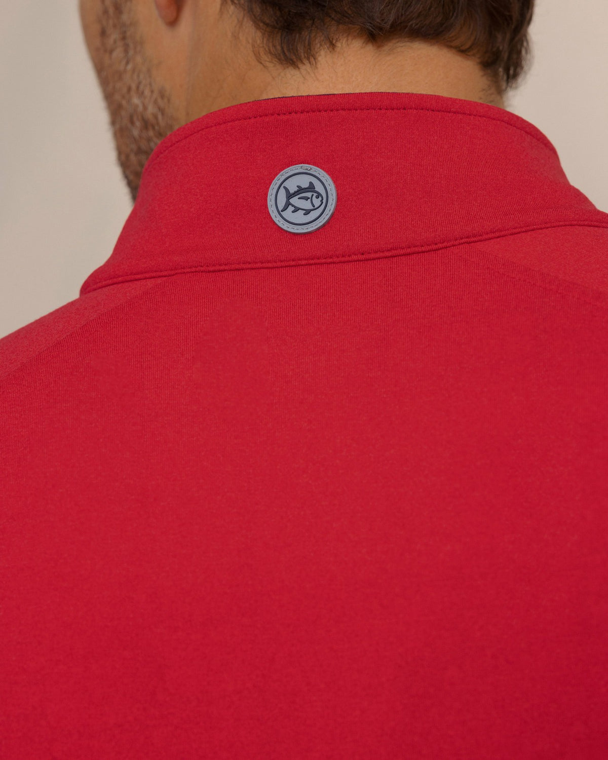 Cruiser Heather Quarter Zip Pullover - Crab Red
