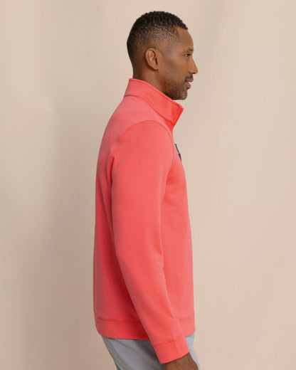 Schooner Quarter Zip - Sunkist Coral