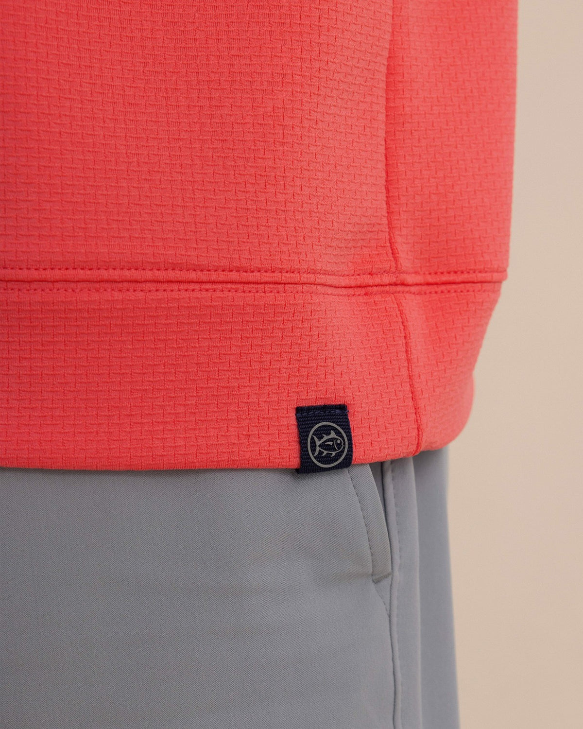 Schooner Quarter Zip - Sunkist Coral